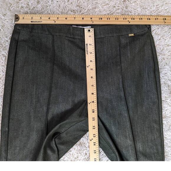 St. John Denim Cropped Jeans Pants Green Size 10 - Picture 6 of 13